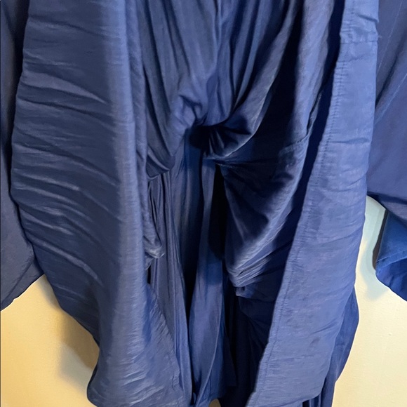 Mustard seed boutique Blue V-Neck Dress with Chain Detail - Picture 5 of 6